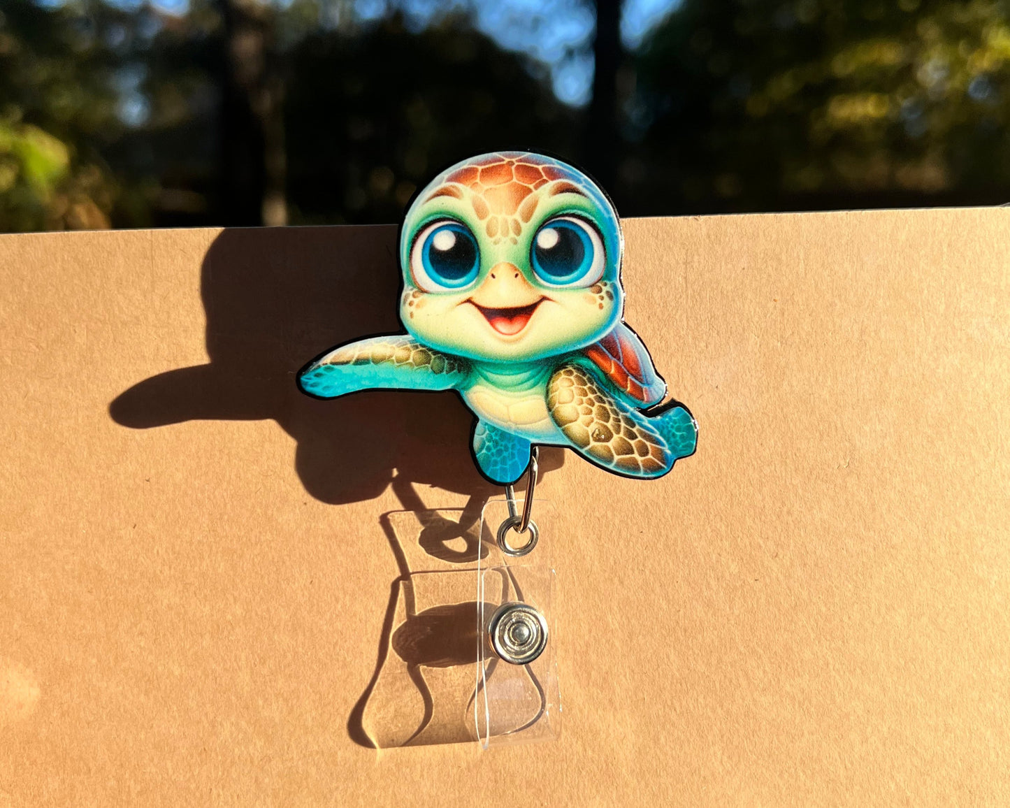 Adorable Turtle Badge Reel