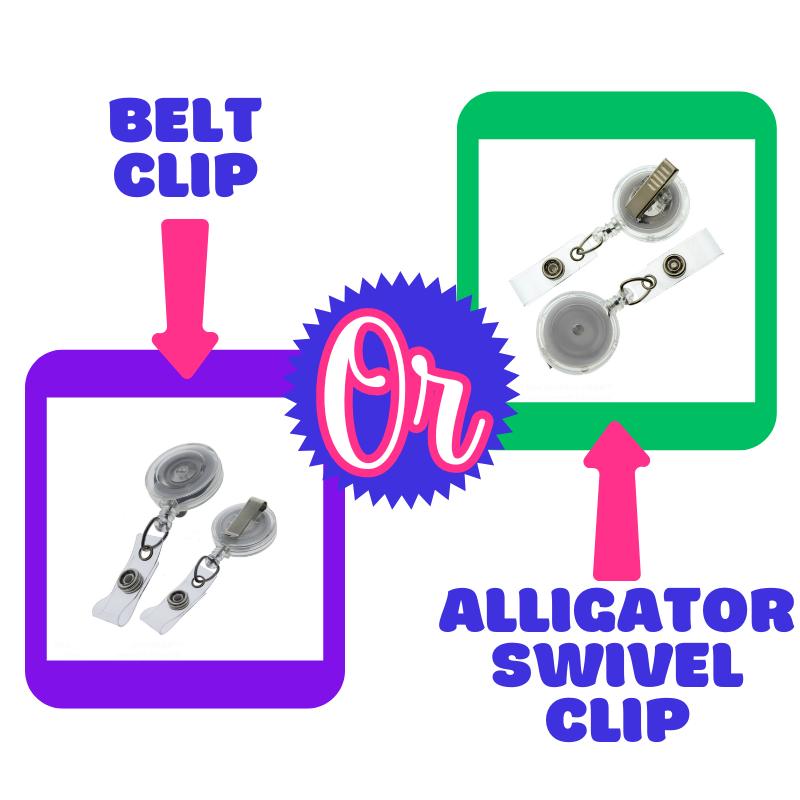 Custom Initial Name Badge Reel /ID Badge Reel/ Office Accessories/ School Accessories