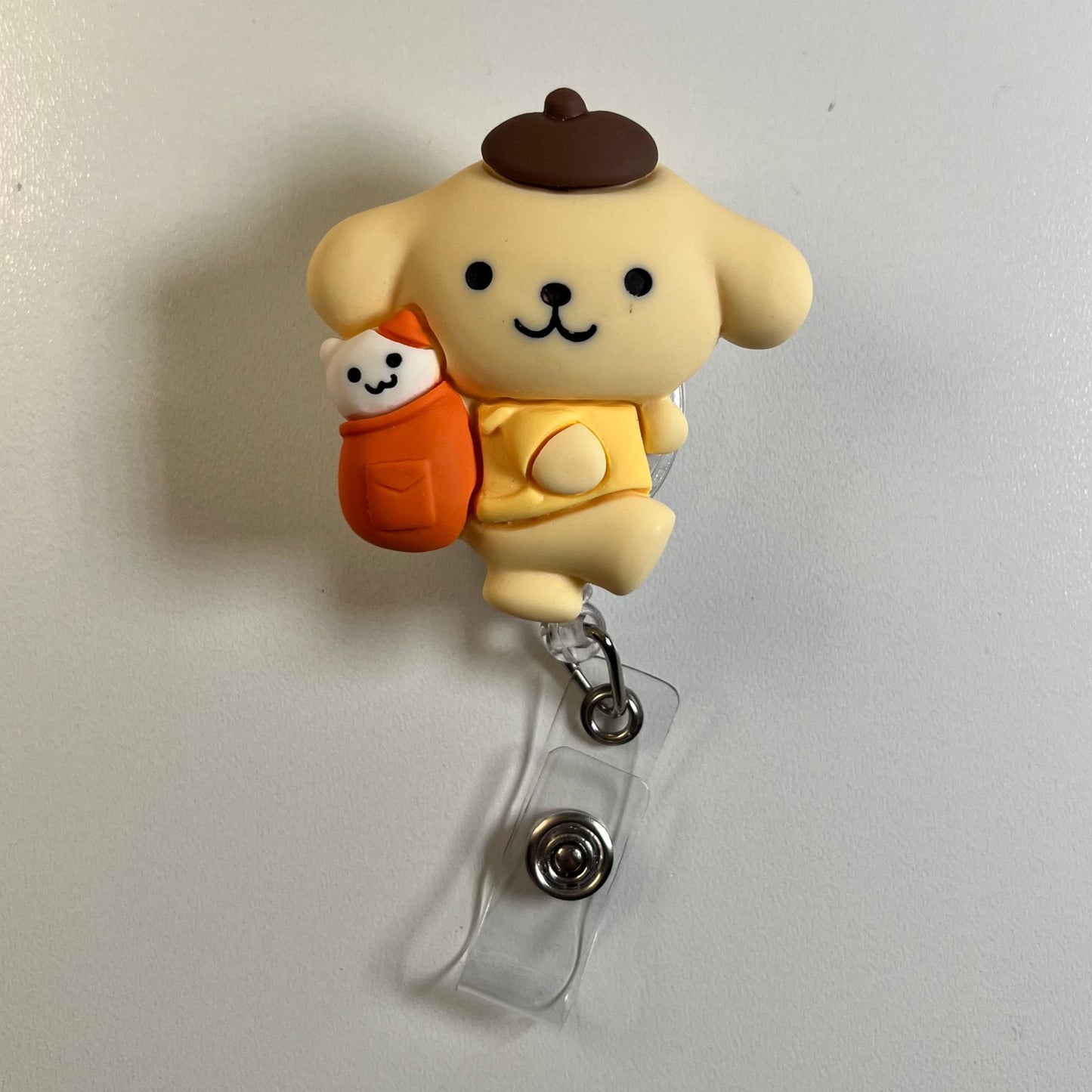 Pom Pom Backpack Badge Reel