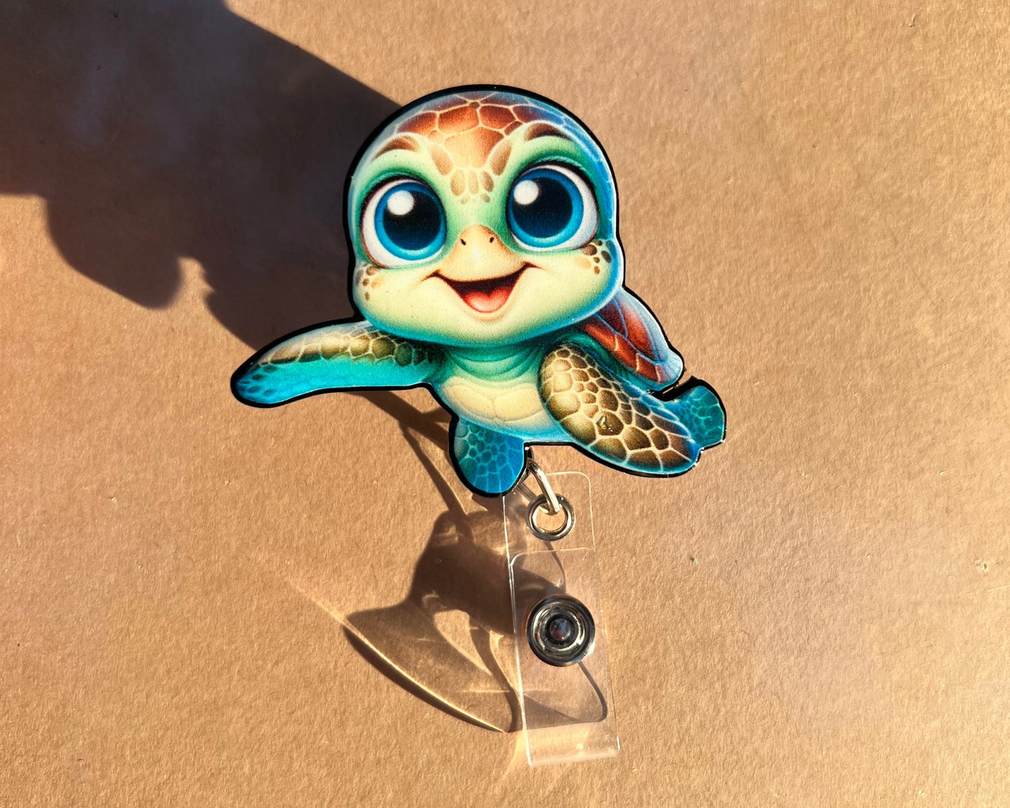 Adorable Turtle Badge Reel