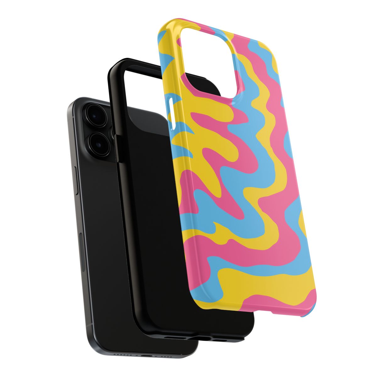 Pink Blue and Yellow Splatter Tough Case