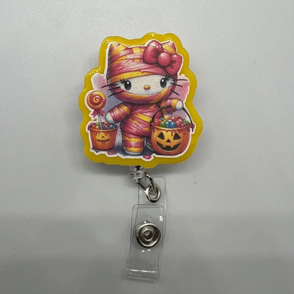 HK Pink/Yellow Mummy Badge Reel