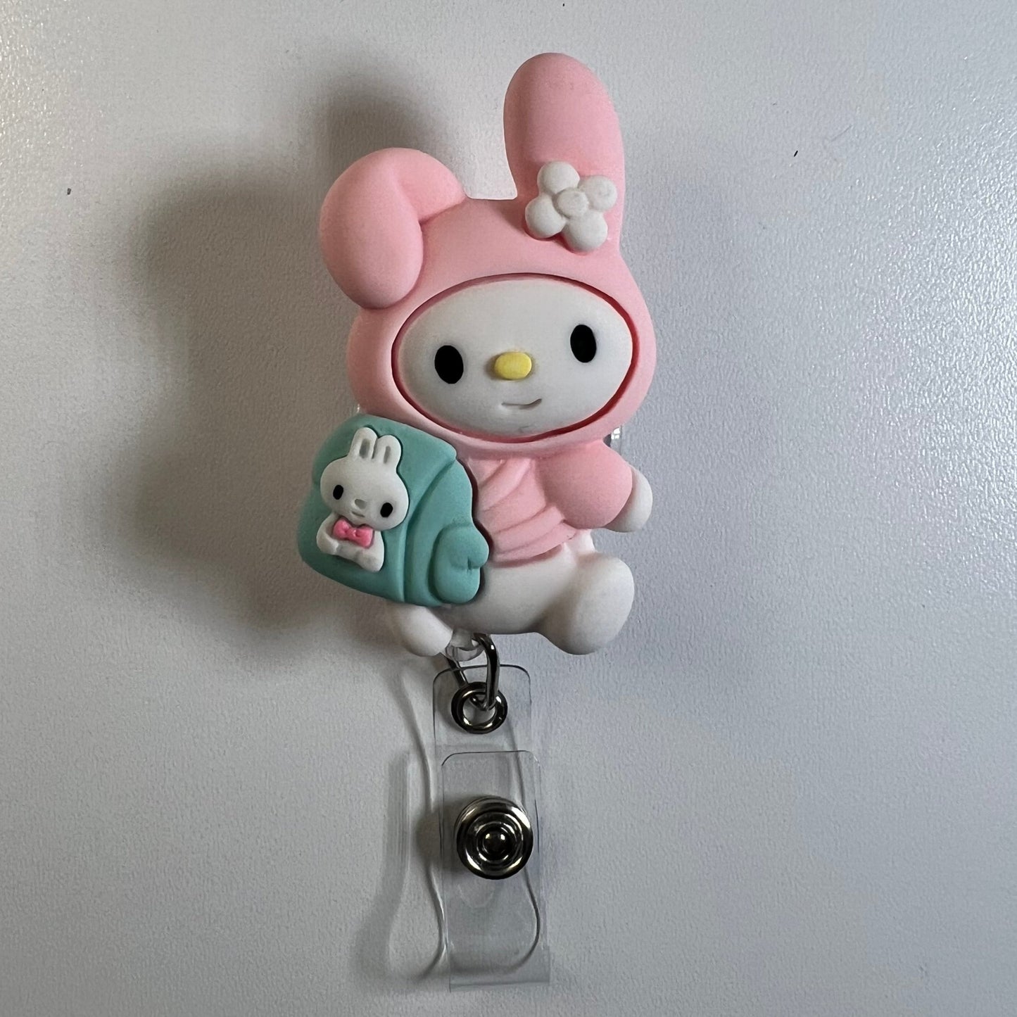 My Melody Backpack Badge Reel