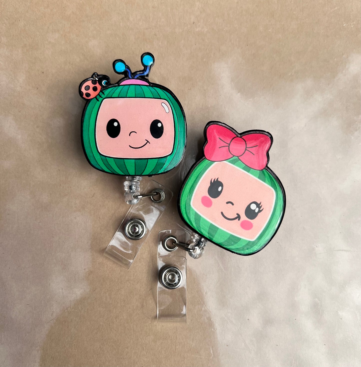 Cute Watermelon Badge Reel