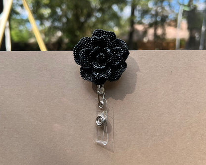 Bling Flower Badge Reel