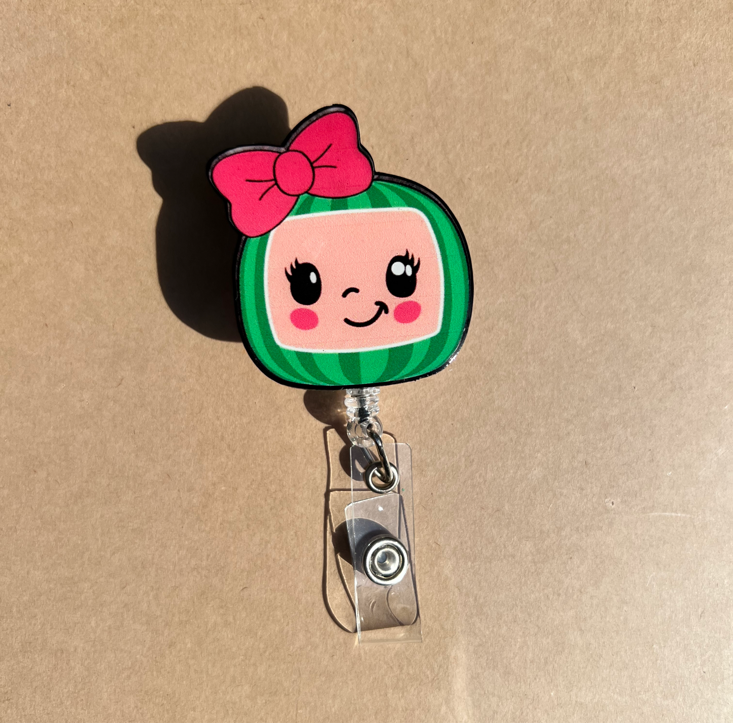 Cute Watermelon Badge Reel