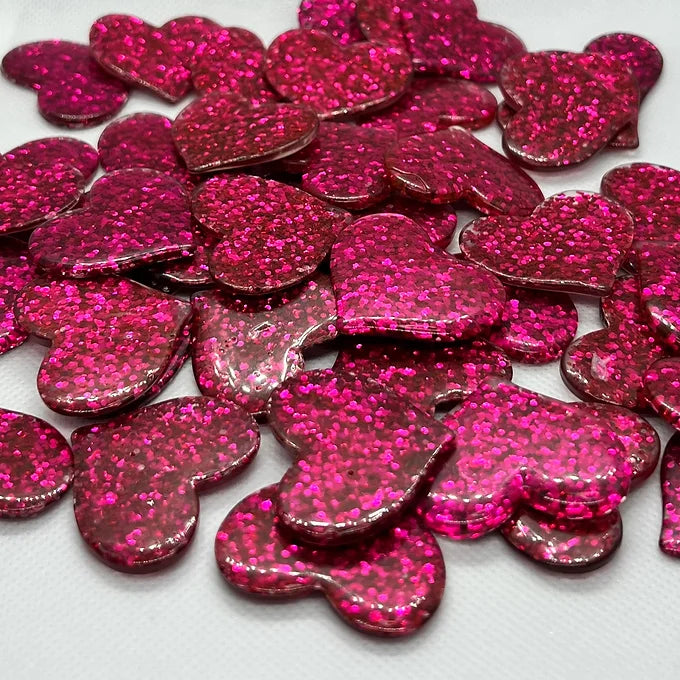 Glitter Hearts (5 PCS)