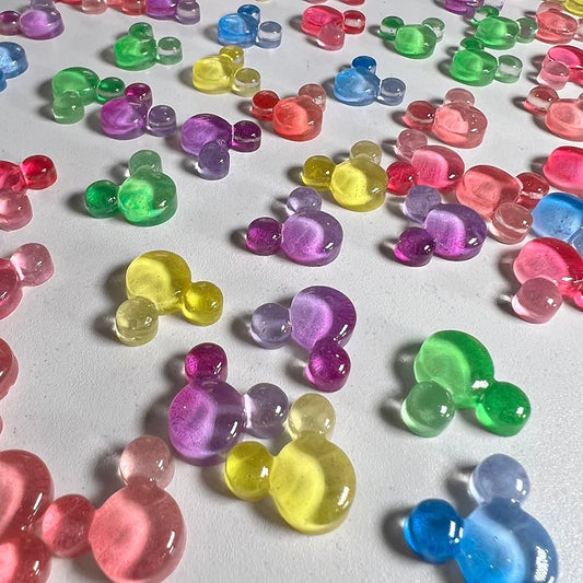 Clear Mickey Head Charms (10 PCS)