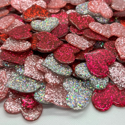 Glitter Hearts (5 PCS)