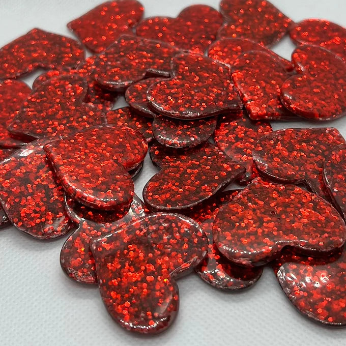 Glitter Hearts (5 PCS)