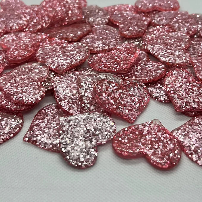 Glitter Hearts (5 PCS)