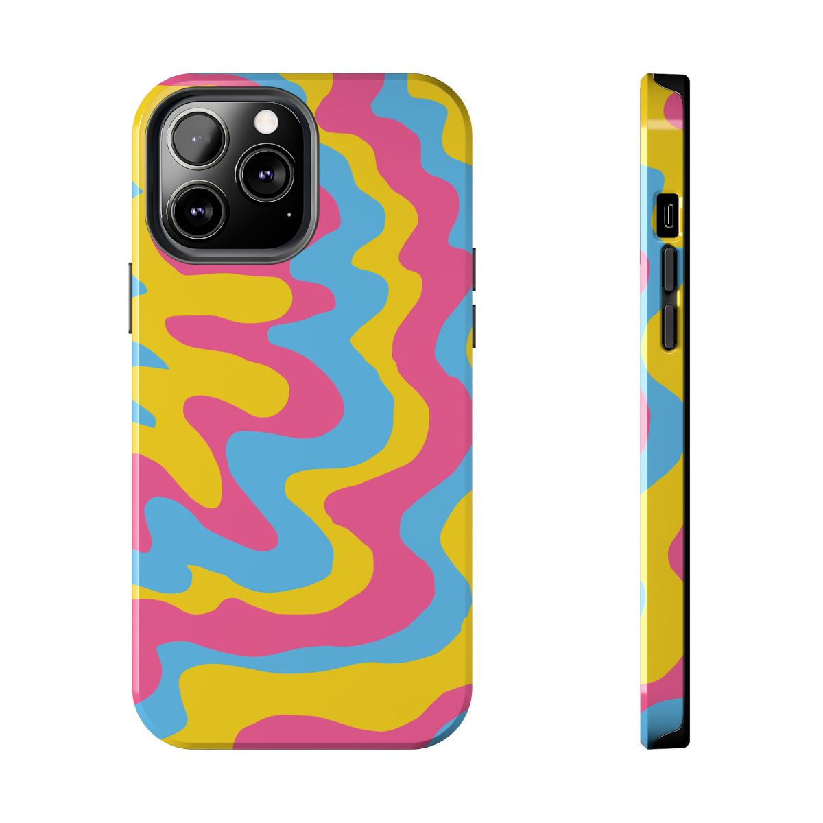 Pink Blue and Yellow Splatter Tough Case