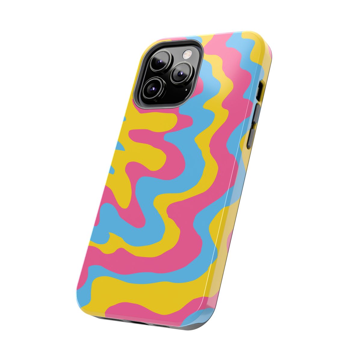 Pink Blue and Yellow Splatter Tough Case