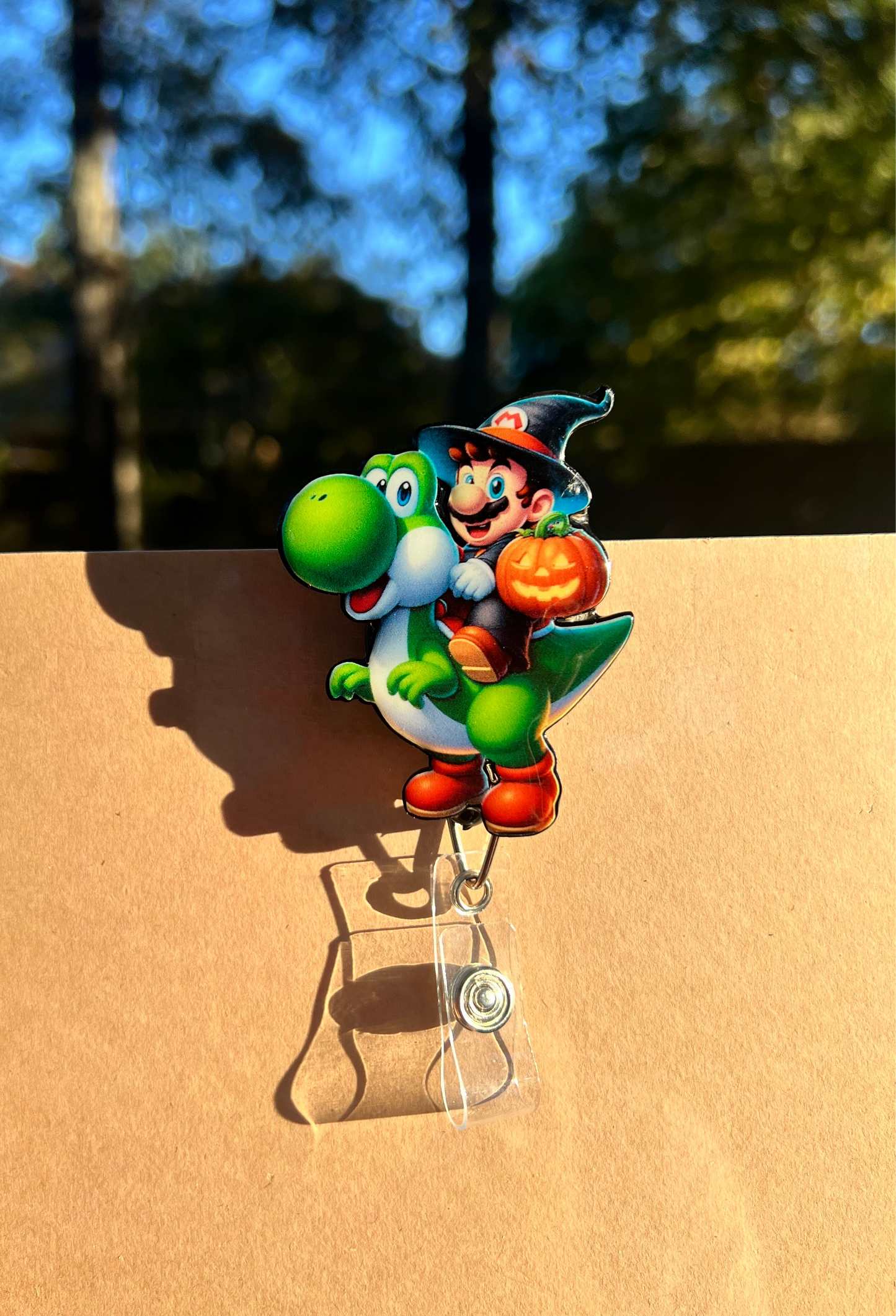 Super Mario Halloween Badge Reel