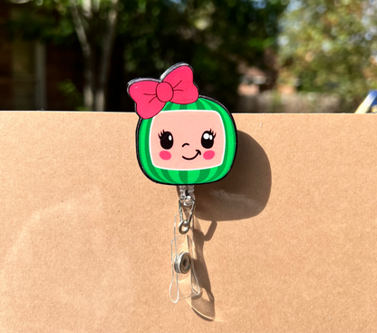 Cute Watermelon Badge Reel